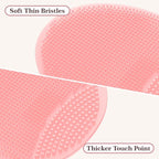 Manmihealth Silicone Back Scrubber & Shower Face Brush Set, Gentle-Cleaning & - Image 4