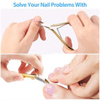 Mudder 3 Pack Gold Cuticle Trimmer Nippers Cutter Tool Stainless Steel Nail - Image 4