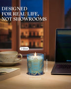 M&SENSE Ocean Scented Candles, Vegan Soy Candles, 8.1oz 42-Hour Slow Burning - Image 4