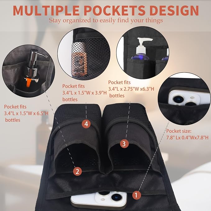 Massage Bottle Holster with Multiple Pockets Design, Machine Washable Massage - Image 2