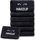 White Classic Bleach Safe Black Makeup Washcloths - Image 7