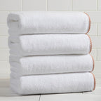 Great Bay Home Clay/White Bath Towel Set by GreatBayHome
