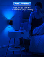 L LOHAS LED Blue Night Light, Night Lights Plug into Wall, Dimmable Nightlight - Image 6