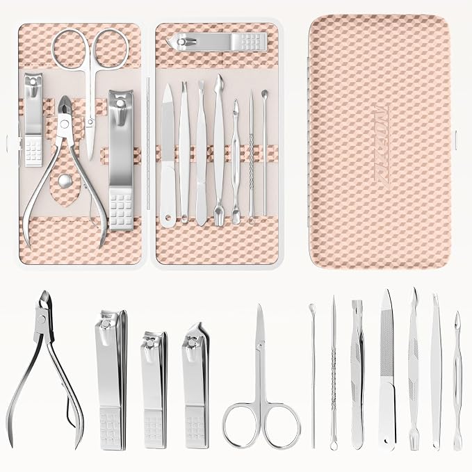 ZIZZON Professional Nail Care kit Manicure Grooming Set - Image 2