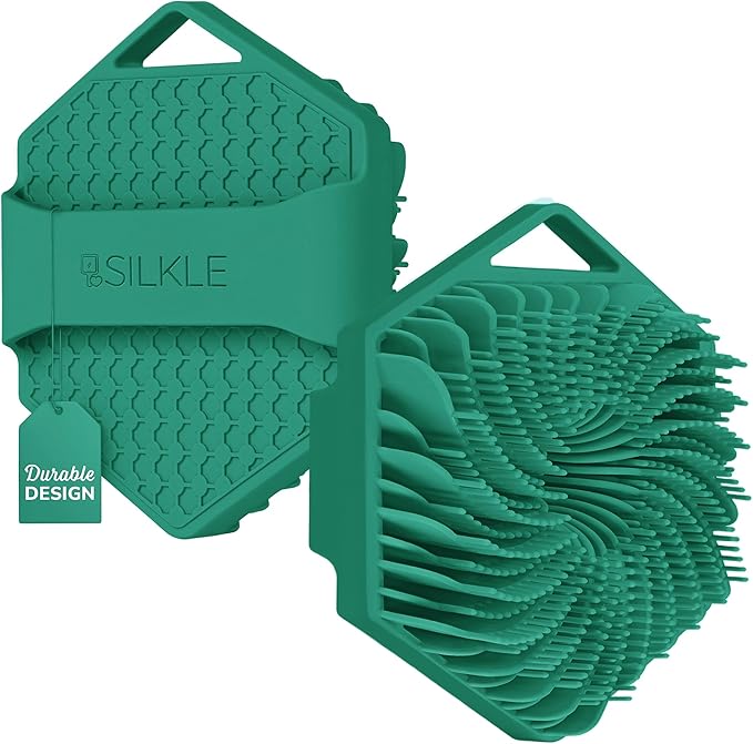 SILKLE Silicone Body Scrubber – Gentle Exfoliating Shower Scrubber by SILKLE