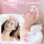 Zkptops Spa Headband for Washing Face Wristband Set Sponge Makeup Skincare - Image 2