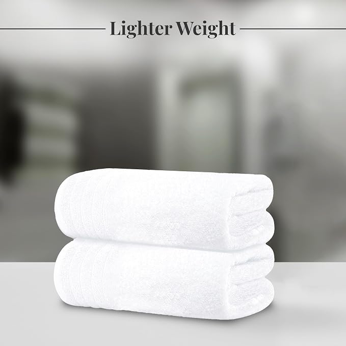 Tens Towels Pack of 4 Extra Large Bath Towels 30 x 60 Inches, 100% Cotton - Image 2