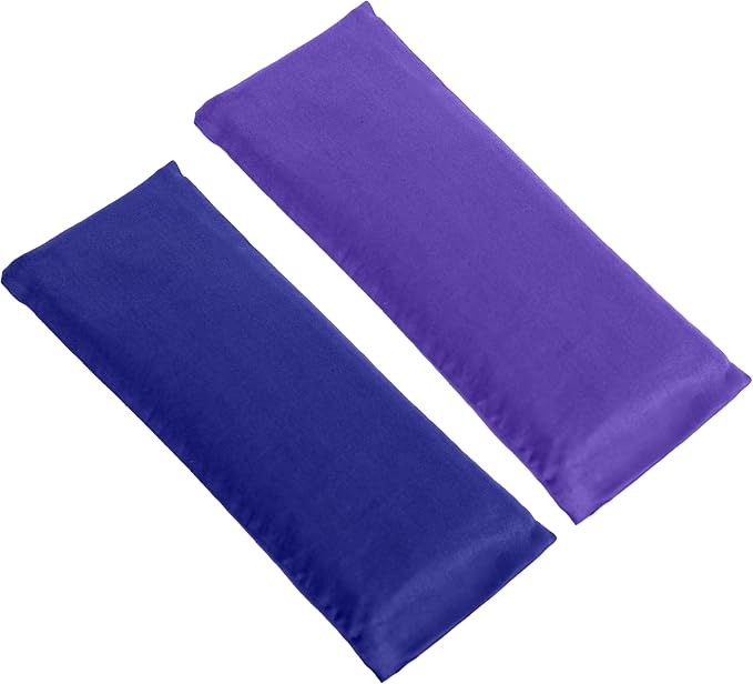 Sunshine Yoga 4-Pack Scented Sateen Eye Pillows, Low-Luster, Hot or Cold Therapy - Image 2