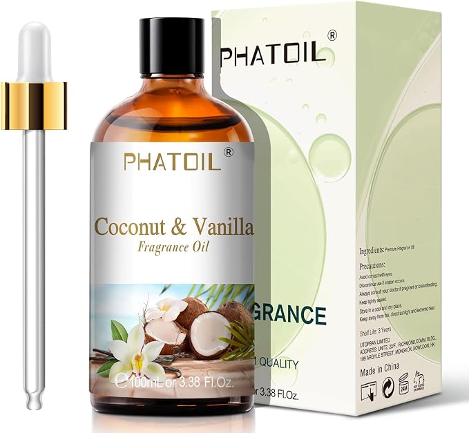 PHATOIL 3.38FL.OZ Coconut & Vanilla Fragrance Oils - Image 2