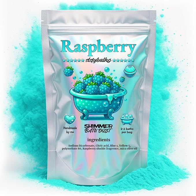 Raspberry Shimmer Bath Bomb in A Bag by Unknown