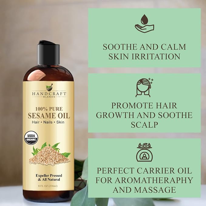 Handcraft Blends Organic Sesame Oil - Image 5