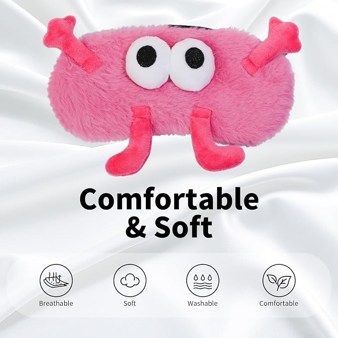 PERFECTSIGHT Sleep Eye Masks, Cute Sleep Eye Cover Lightweight Adjustable - Image 2