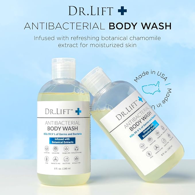 DR. LIFT Antibacterial Body Wash, Refreshing Scent, Hydrating Shower or Bath - Image 6