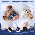 Kids Silk Sleep Mask: 100% Mulberry Silk Eye Mask - Image 3