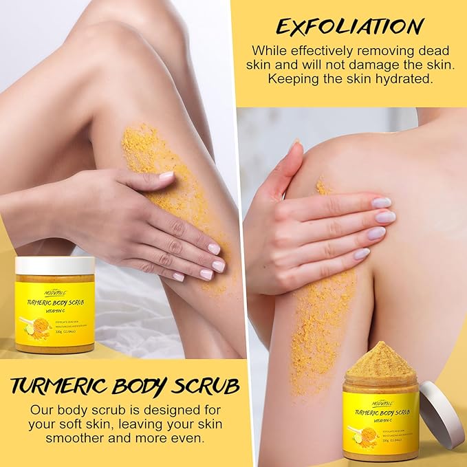 POP MODERN.C Turmeric and Vitamin C Body Scrub Remove Dead Skin Improve Dark - Image 2