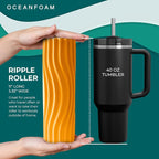 Oceanfoam Ripple Travel Foam Roller Firm Mini Foam Roller - Image 2