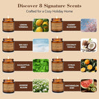 8 Pack Scented Candles for Home, Long Lasting Soy Wax Candle Gift Set, - Image 2