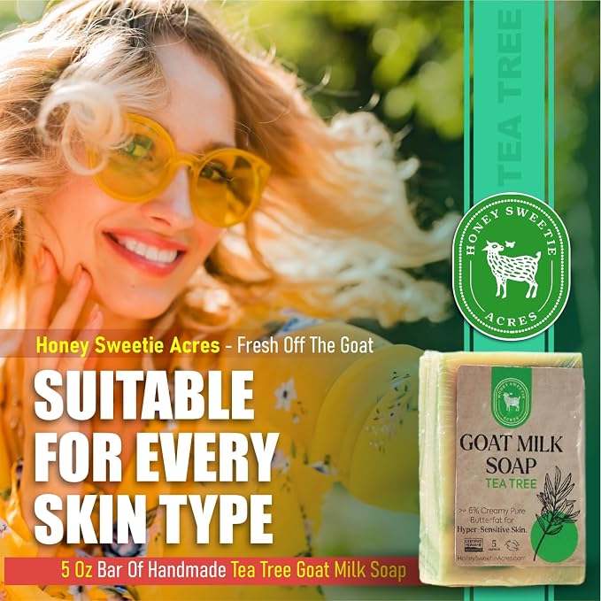 Honey Sweetie Acres Tea Tree Goat Milk Soap - Image 7
