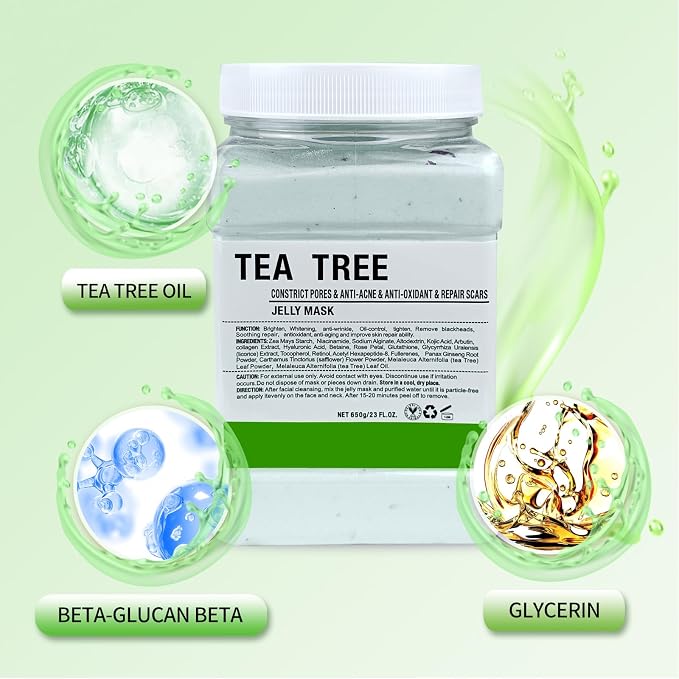 Jelly Mask for Facials Professional, Hydrating & Moisturizing Peel-Off Natural - Image 3