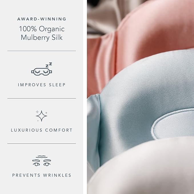 Fishers Finery 25 Momme 100% Organic Mulberry Silk 3D Sleep Mask - Image 3