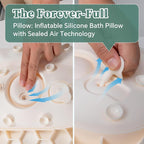 Luxury Silicone Bath Pillow for Tub, New Cloud-Soft 4D Air-Cushion Bathtub - Image 4
