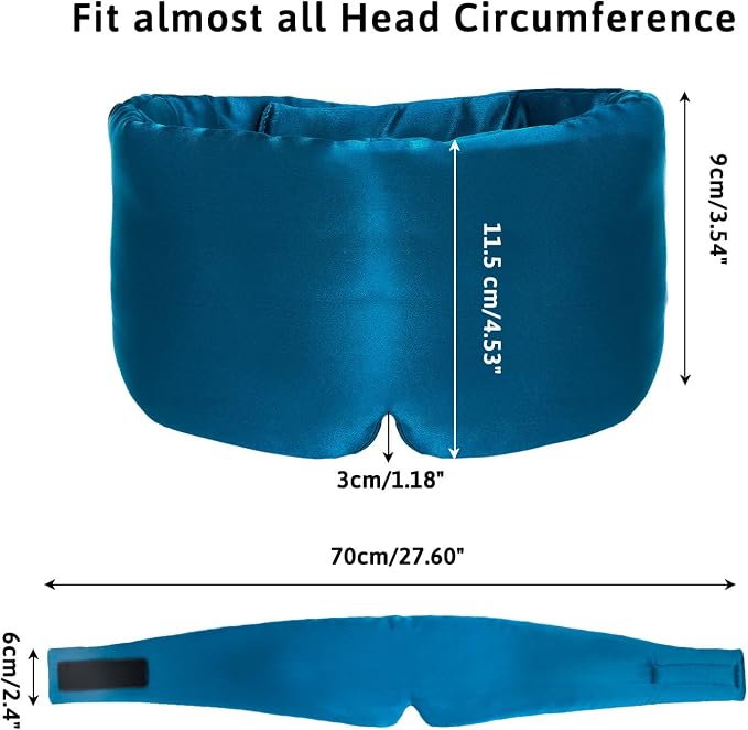Silk Sleep Mask for Women Men Satin, ATreebag Eye Sleeping Mask & Blindfold - Image 5
