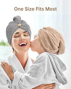 YFONG 3 Pack Hair Drying Towels, Hair Towel - Image 6