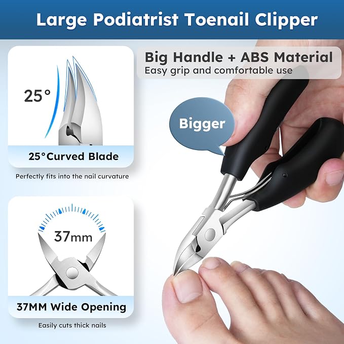Nail Clippers for Seniors, Heavy Duty Ingrown Toenail Clippers - Image 2