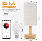 Small Cordless Touch Bedside Table Lamps Set of 2, Minimalist Dimmable - Image 5