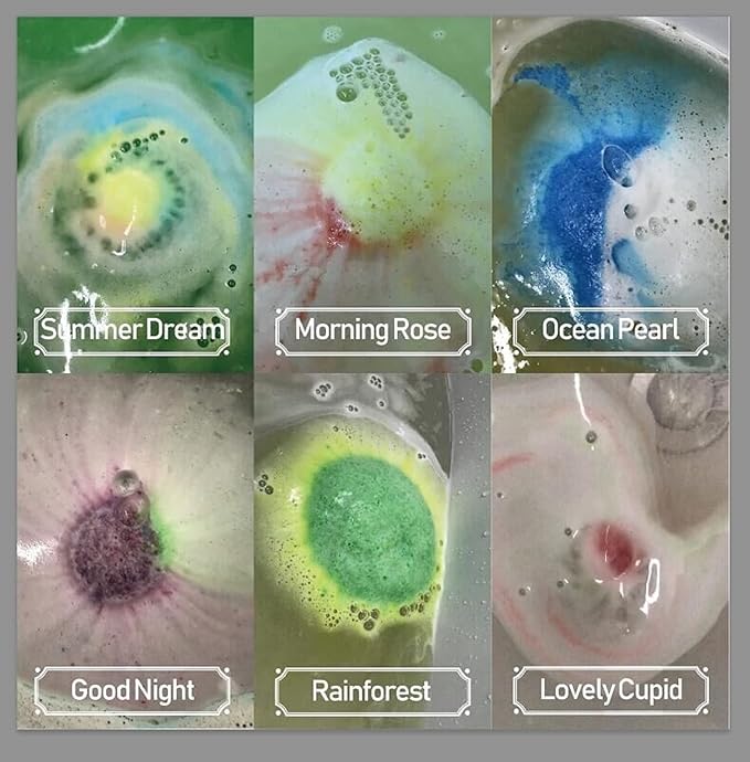 INTEYE Organic Bath Bombs Gift Set, 24 Handmade Fizzies Rich in Essential Oil - Image 2