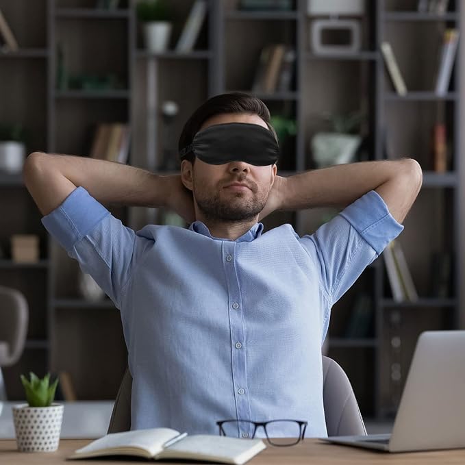 2Pack Silk Sleep Mask, IEKEODI Eye Mask - Image 7