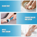 Electric Foot File Callus Remover Professional, 2-Speed Rechargeable Pedicure - Image 7