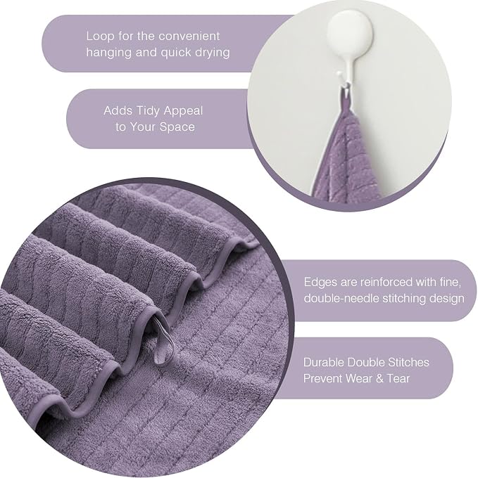 18 Piece Family Bath Towel Set Include 6 Bath Towels, 6 Hand Towels and 6 - Image 7