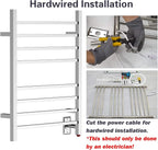 HEATGENE Towel Warmer, Heated Towel Warmer Rack, Wall-Mounted Hardwired/Plug-in - Image 2