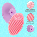 Yokilly Silicone Face Scrubber Exfoliator Brush, Manual Handheld Facial - Image 2