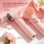 Electric Face Scrubber with Led Display & Facial Cleansing Brush - Image 7