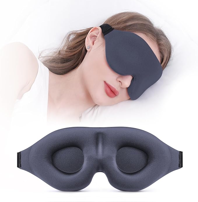 YIVIEW Sleep Mask for Side Sleeper, Complete Light Blocking 3D Sleeping Eye Mask by YIVIEW