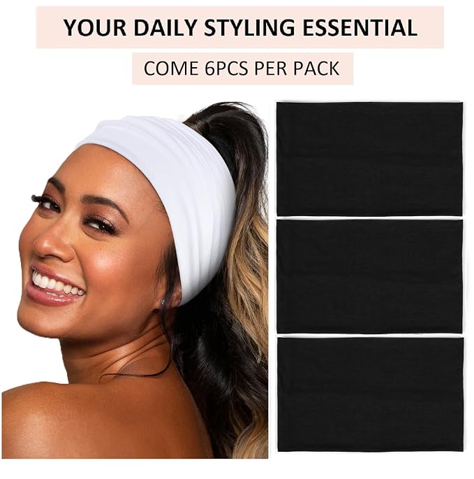 Wide Headbands for Women Non Slip Thick Large Head Bands for Women's Hair - Image 2
