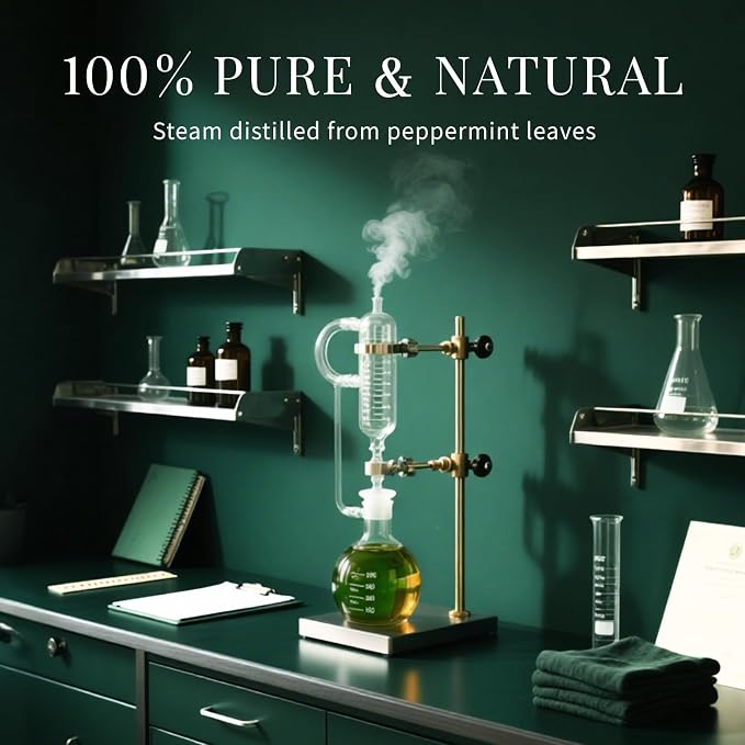 SU JUABA Peppermint Oil 4 Fl Oz, 100% Pure & Natural Aromatherapy Oil - Image 5