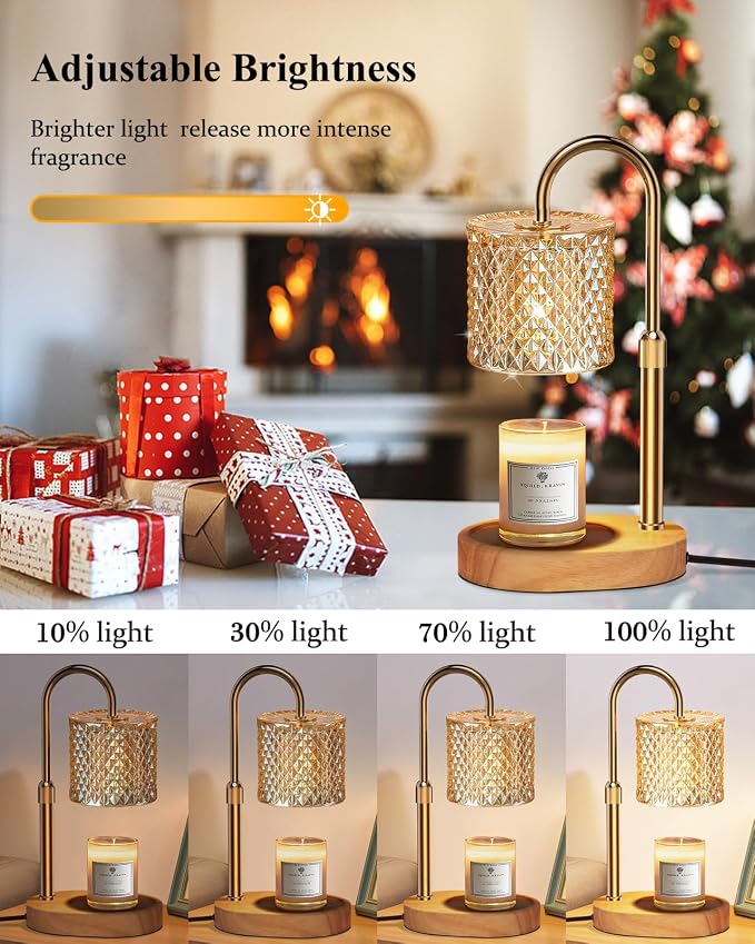 Candle Warmer Lamp with Timer Dimmer Adjustable Height - Image 2