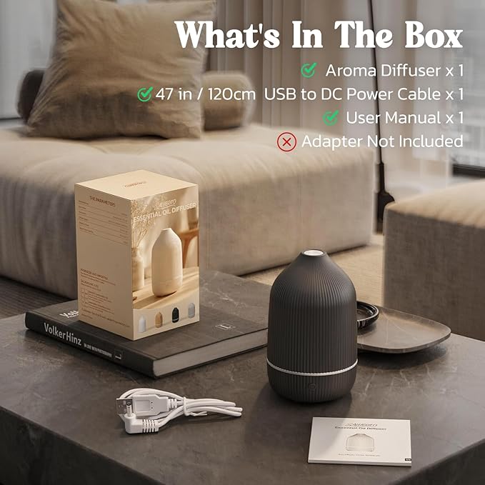 Essential Oil Diffuser, 100ml Aromatherapy Diffuser, Mini Ultrasonic Diffuser - Image 8