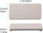 NiuYichee 2 Pcs Water Absorbing Stone Trays, Kitchen/Bathroom Sink Soap Dish - Image 3