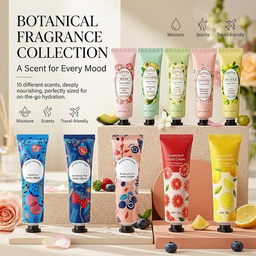 10 Pack Hand Cream for Dry Cracked Hands, Birthday Gifts for Women, Bridesmaid - Image 2