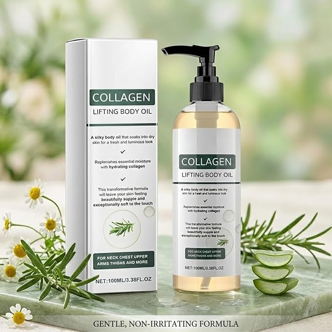 Collagen Lifting Body Oil After Shower, Hydrating Collagen Oil - Image 3