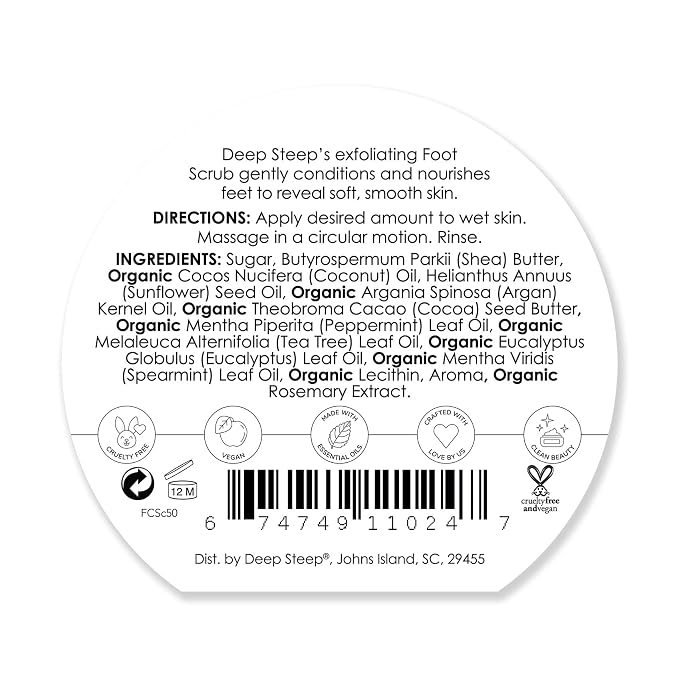 Deep Steep Natural Candy Mint Therapeutic Foot Scrub - Image 2