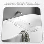 Clear Bathtub Tray Caddy, Bath Tub Rack Shelf, Luxury Bathroom Organizer Tablet - Image 2
