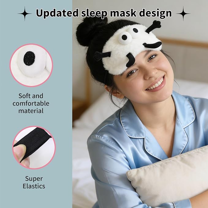 PERFECTSIGHT Sleep Eye Masks, Cute Sleep Eye Cover Lightweight Adjustable - Image 5