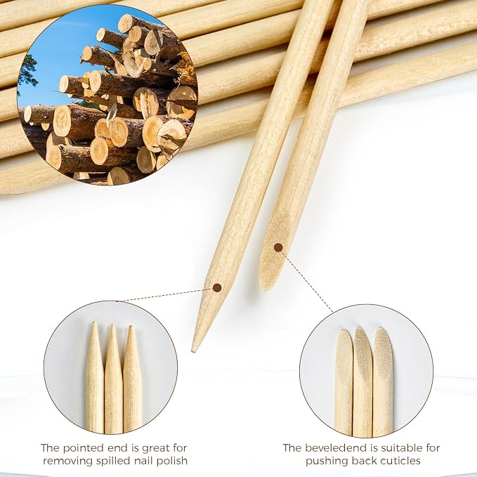 GOLD HONEY 360PCS Cuticle Pusher Wood in Boxed - Image 3