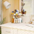 Yieach Clear Corner Bathroom Counter Organizer, 2Tier Tiered Countertop Corner - Image 2
