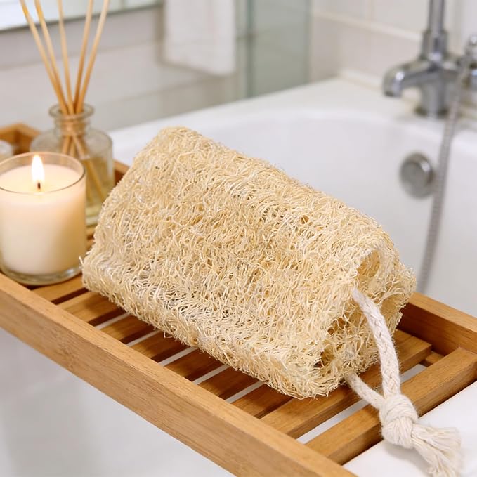 Organic Natural Loofah Sponges 4.7'' Luffa Spa - Image 5